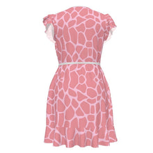 Load image into Gallery viewer, R&amp;RH Pink Abstract Women&#39;s Tea Dress
