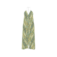 Load image into Gallery viewer, R&amp;RH Lime Yellow Women&#39;s Halterneck Dress
