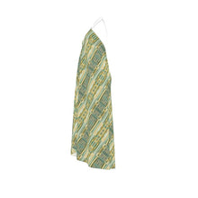 Load image into Gallery viewer, R&amp;RH Lime Yellow Women&#39;s Halterneck Dress
