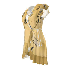 Load image into Gallery viewer, Rich and Rich Women's Pale Yellow Tea Dress | Women’s Designer Sleeveless Wrap Mini Dress - Rich and Rich Homeopportunities
