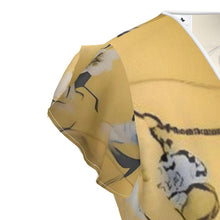 Load image into Gallery viewer, Rich and Rich Women's Pale Yellow Tea Dress | Women’s Designer Sleeveless Wrap Mini Dress - Rich and Rich Homeopportunities
