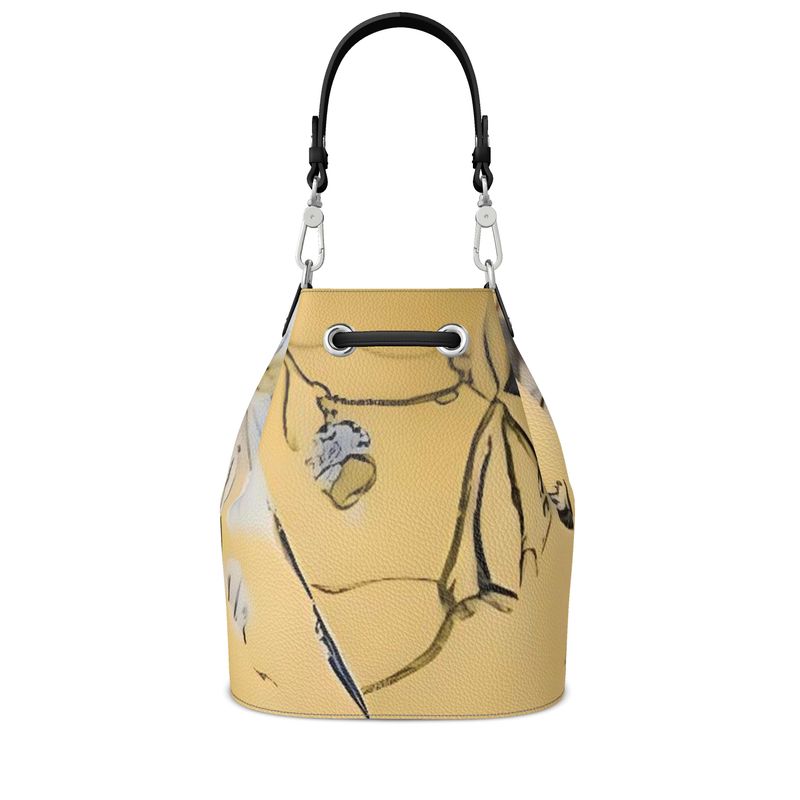 Rich and Rich Pale Yellow Women's Bucket Bag