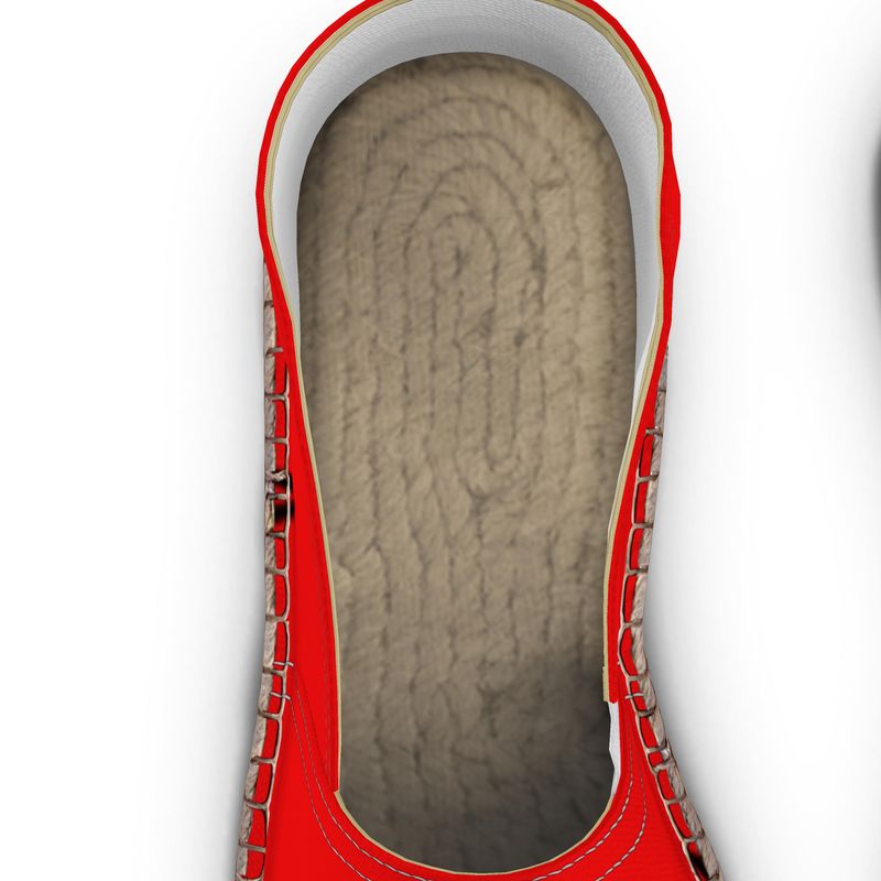 Rich and Rich Red Musical Notes Unisex Espadrilles