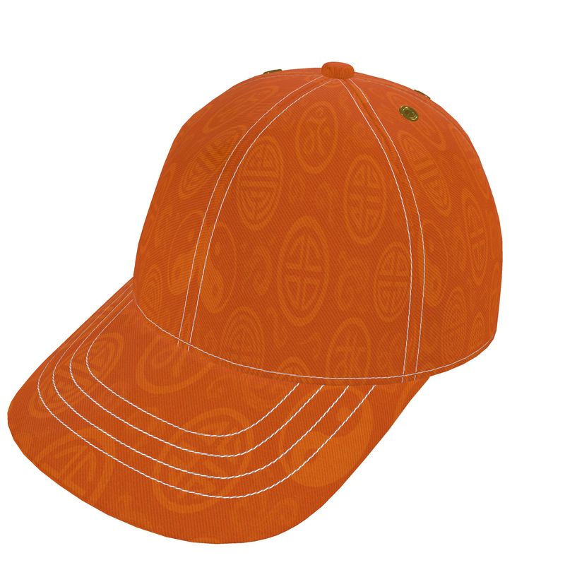 Rich and Rich Orange Feng Shui Designer Unisex Baseball Cap