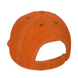Orange six-panel baseball cap with curved peak and mesh-lined interior — additional view 9