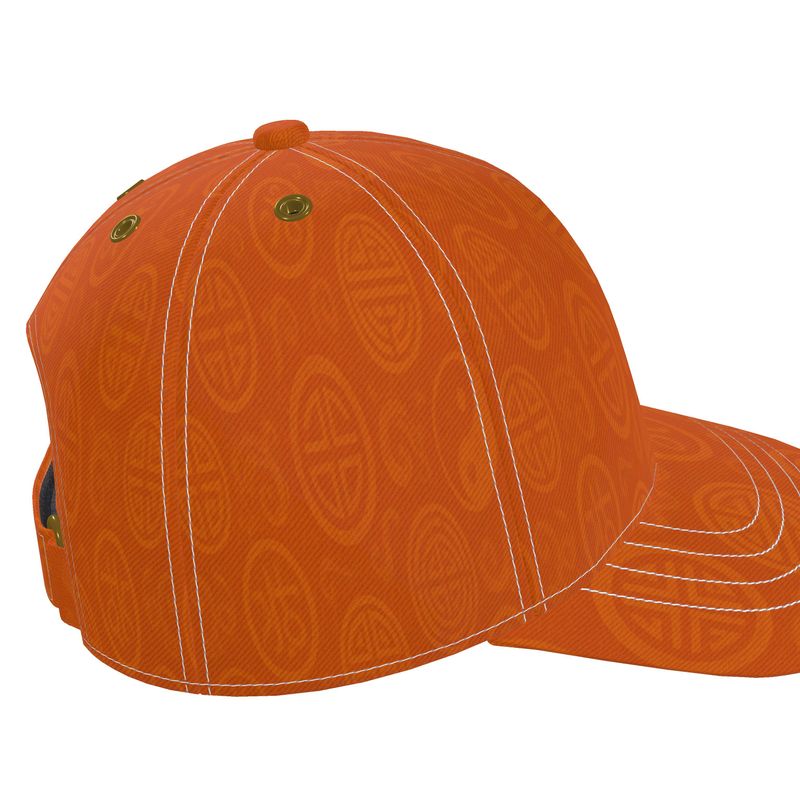 Rich and Rich Orange Feng Shui Designer Unisex Baseball Cap