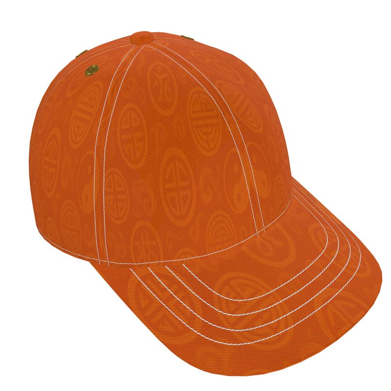 Rich and Rich Orange Feng Shui Designer Unisex Baseball Cap