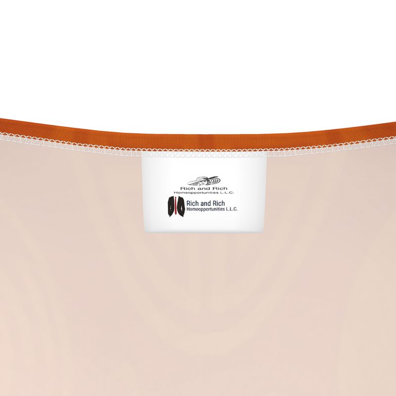 Rich and Rich Orange Feng Shui Women's Crop Top made from cotton and recycled polyester jersey