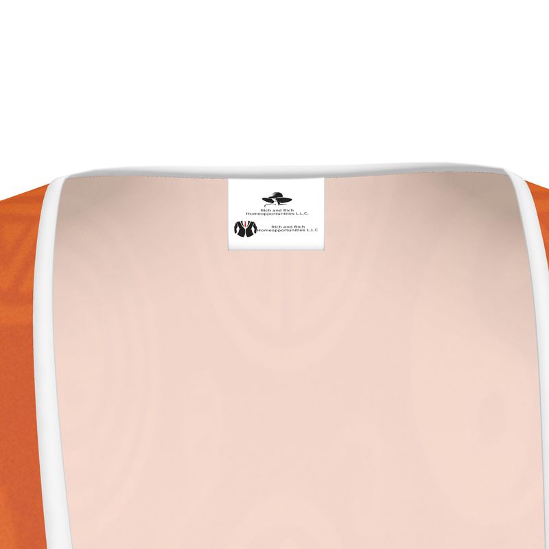 Rich and Rich Orange Feng Shui Women's Tea Dress