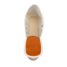 Load image into Gallery viewer, Ladies Orange 2.95&quot; Wedge Heel Espadrilles
