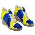 Ladies Wedge Espadrilles with natural jute platform and wedge heel