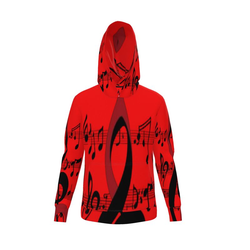 Unisex relaxed-fit designer hoodie in woven poly with hood and long sleeves