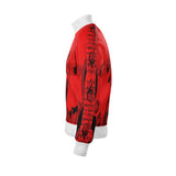 Men's tracksuit jacket with musical notes print and side stripe detailing — product detail
