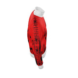 Men's tracksuit jacket with musical notes print and side stripe detailing — additional view 6