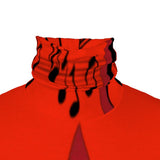 Slim-fit men's roll neck sweater with musical notes print and high neckline — additional view 6