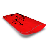 Nappa leather glasses case with musical notes print and faux suede interior