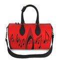 Musical Notes Duffle Bag in rich Nappa leather with musical note design
