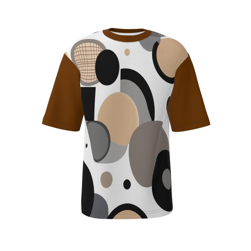 Rich and Rich Circular Dimension Mens Oversized T-Shirt in technical stretch jersey with baggy fit