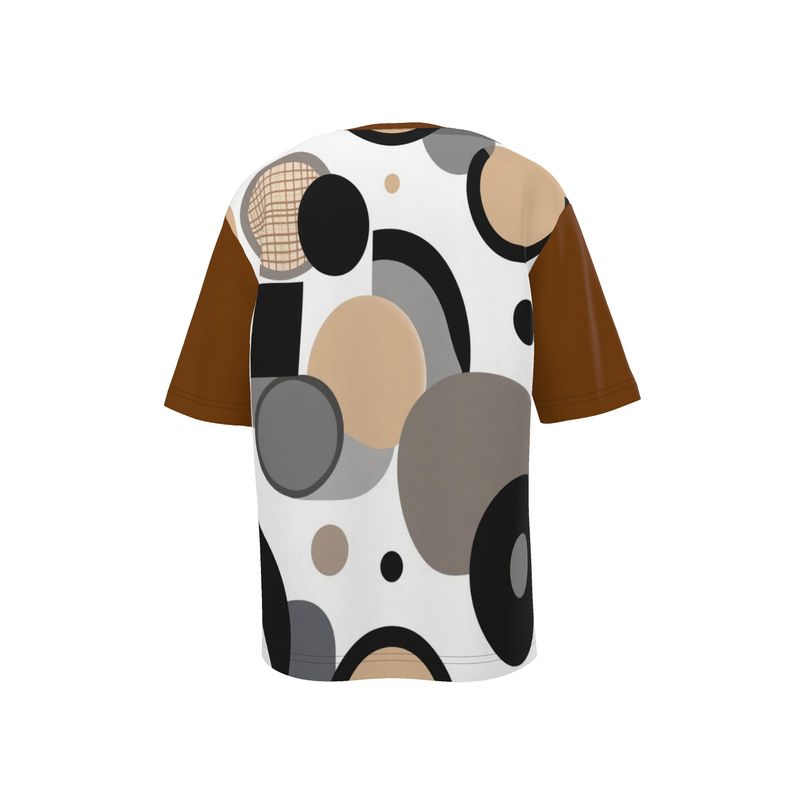 Rich and Rich Circular Dimension Mens Oversized T-Shirt in technical stretch jersey with baggy fit