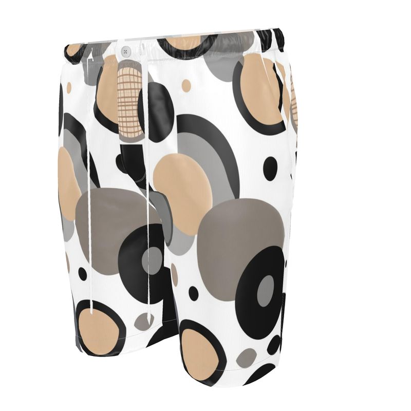 Men's Luxury Pajama Shorts in lightweight fabric with mother of pearl buttons