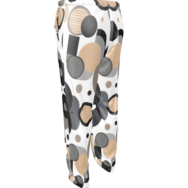 Men's luxury pajama bottoms with mother of pearl buttons and relaxed fit