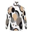 Mens slim fit roll neck sweater in black with long sleeves and roll neck collar