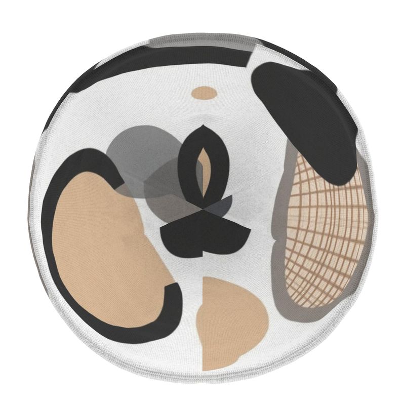 Reversible double-layered beanie with circular dimension print for adults and children — additional view 20