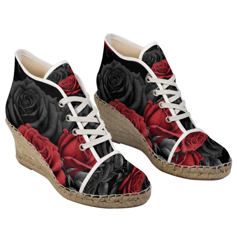 BlackRedRose Ladies Wedge Espadrilles