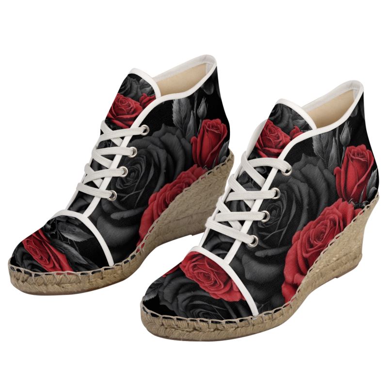 BlackRedRose Ladies Wedge Espadrilles