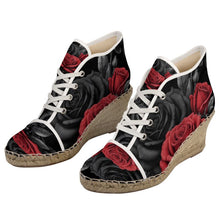 Load image into Gallery viewer, BlackRedRose Ladies Wedge Espadrilles
