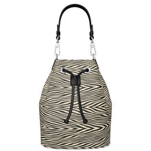 Load image into Gallery viewer, Rich and Rich Zebra Print Women's Leather Bucket Bag | Designer Nappa Leather Handbag - Rich and Rich Homeopportunities
