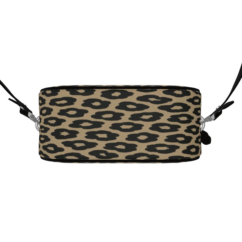 Rich and Rich Safari Brown Animal Print Women's Round Box Leather Purse