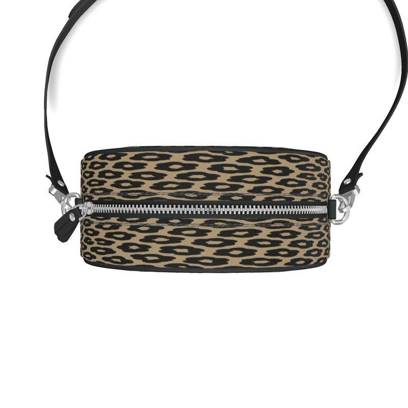 Rich and Rich Safari Brown Animal Print Women's Round Box Leather Purse