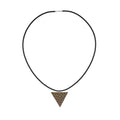 Rich and Rich Safari Animal Print Geometric Shape Women's Wooden Necklace on display