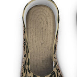 Animal print flat espadrilles with jute insole and rubber non-slip sole — additional view 6