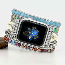 Load image into Gallery viewer, Hand-woven Stone Bead Watch – European and American Popular Accessories
