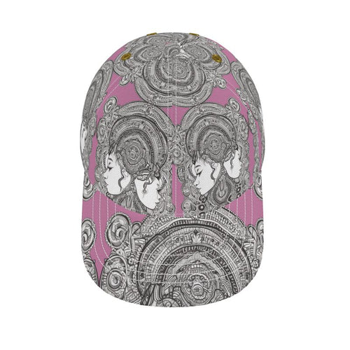 Rich and Rich Pink Destiny Baseball Cap front view on white background