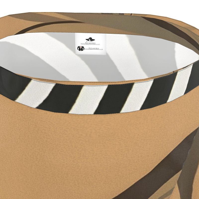 Rich and Rich Designer Earthtone Zebra Print Women's Flounce Skirt