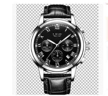Load image into Gallery viewer, Men&#39;s Leather Sports Watch - Waterproof 30M, Alloy Case
