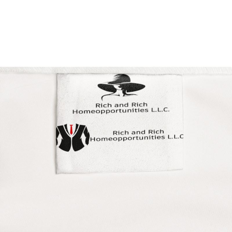 Rich and Rich Blue Graphic Multicolor Women's Wrap Dress