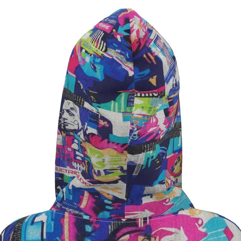 Rich and Rich Graphic Multicolor Hoodie Dress with adjustable hood and vibrant design
