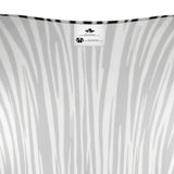 Black and white striped ladies cardigan with V-neck and button-through front — additional view 6