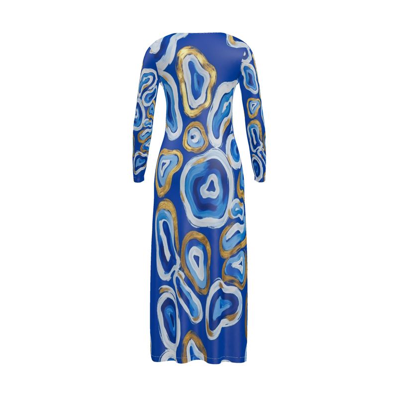 Rich and Rich Blue Abstract Ladies Cardigan