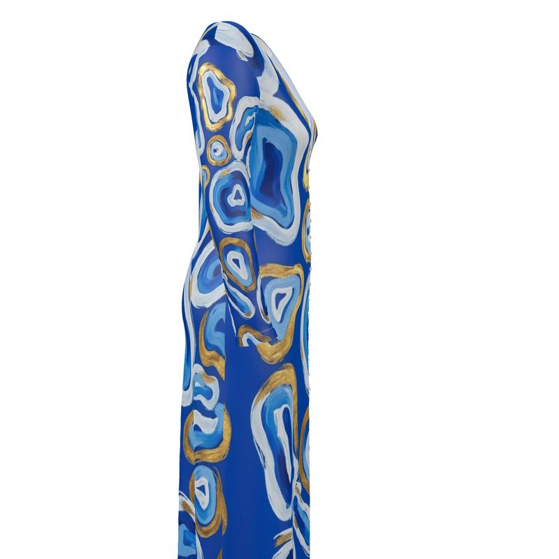 Rich and Rich Blue Abstract Ladies Cardigan