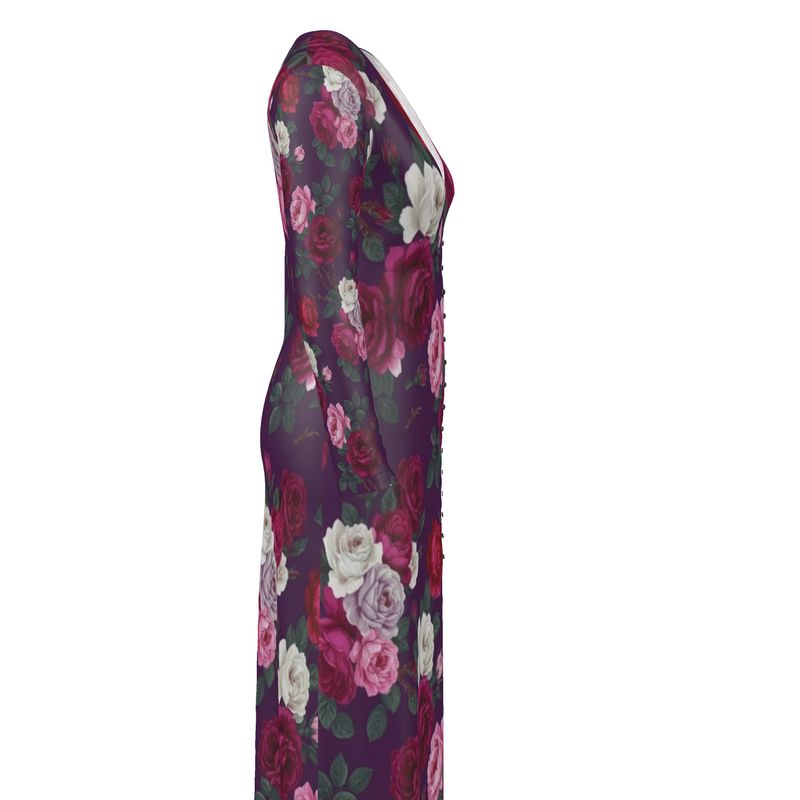 Rich and Rich Purple Floral Ladies Cardigan