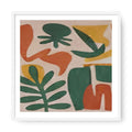 Rich and Rich Orange Abstract Classic Framed Art Print in handmade frame