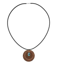 Load image into Gallery viewer, Rich and Rich Brown Pattern Wooden Pendant Organic Shapes - Rich and Rich Homeopportunities
