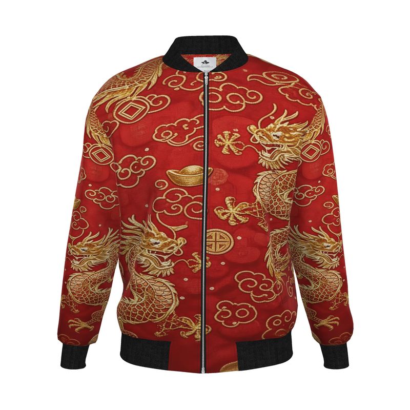 Rich and Rich Red Feng Shui Mens Bomber Jacket