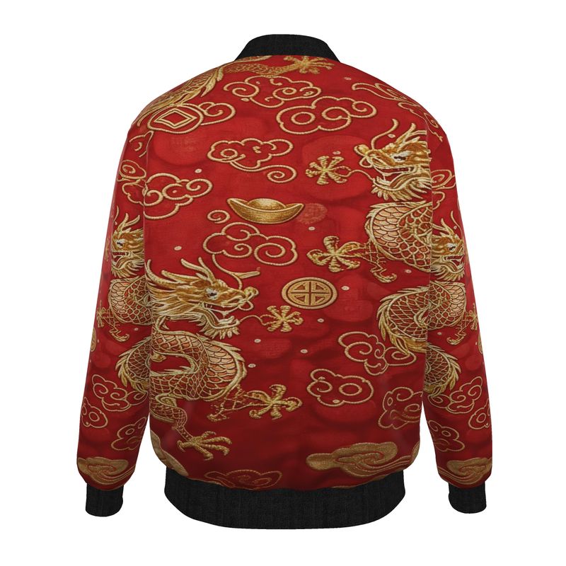 Rich and Rich Red Feng Shui Mens Bomber Jacket