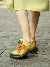 Load image into Gallery viewer, Hand-printed Flat Cozy Shoes
